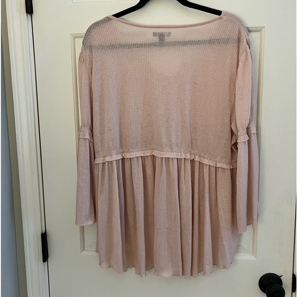 Versona high-low bell sleeves summer top size XXL - Picture 2 of 9